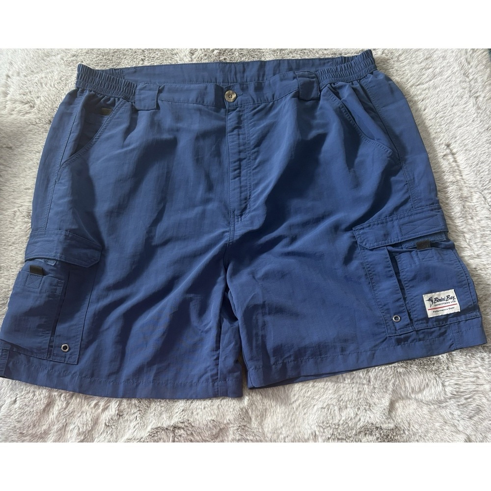 Bimini Bay Cargo shorts Size 44 blue 100% nylon pockets